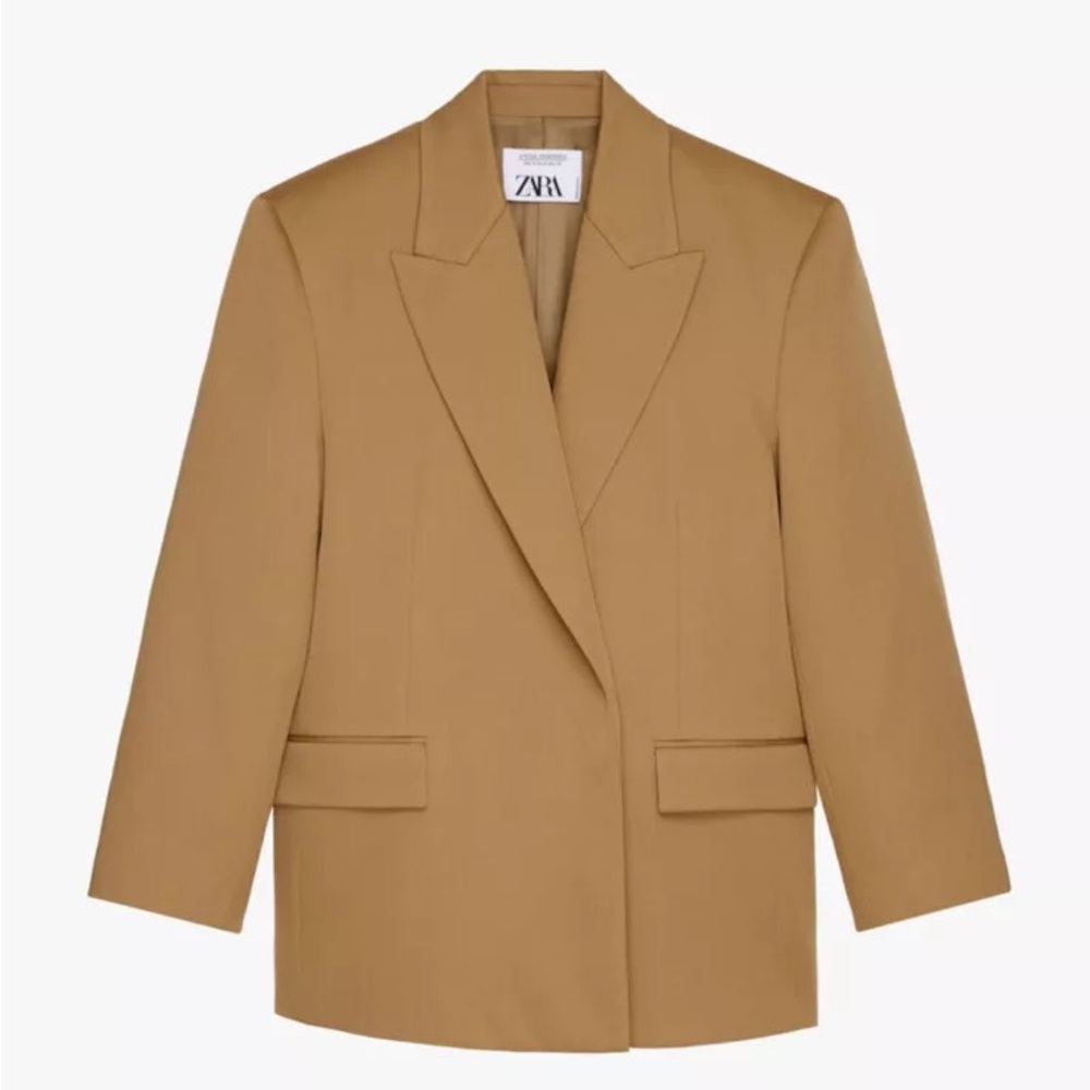 Zara limited edition a/w 2022 100% wool oversized blazer